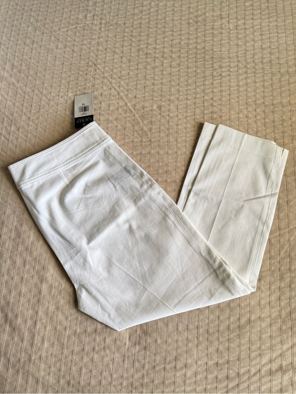 LRL White Women’s Dress Pants - Capris - Cropped Fit